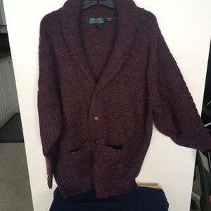 Alexander Julian Men's Deep Purple Cardigan